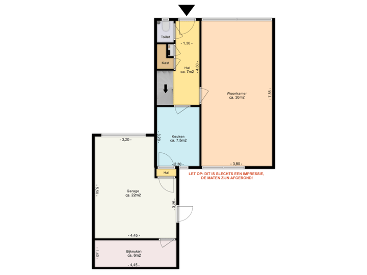 Begane grond (met bijkeuken)