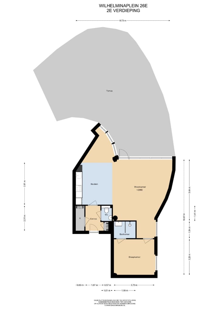 Foto 13 van Wilhelminaplein 26-M