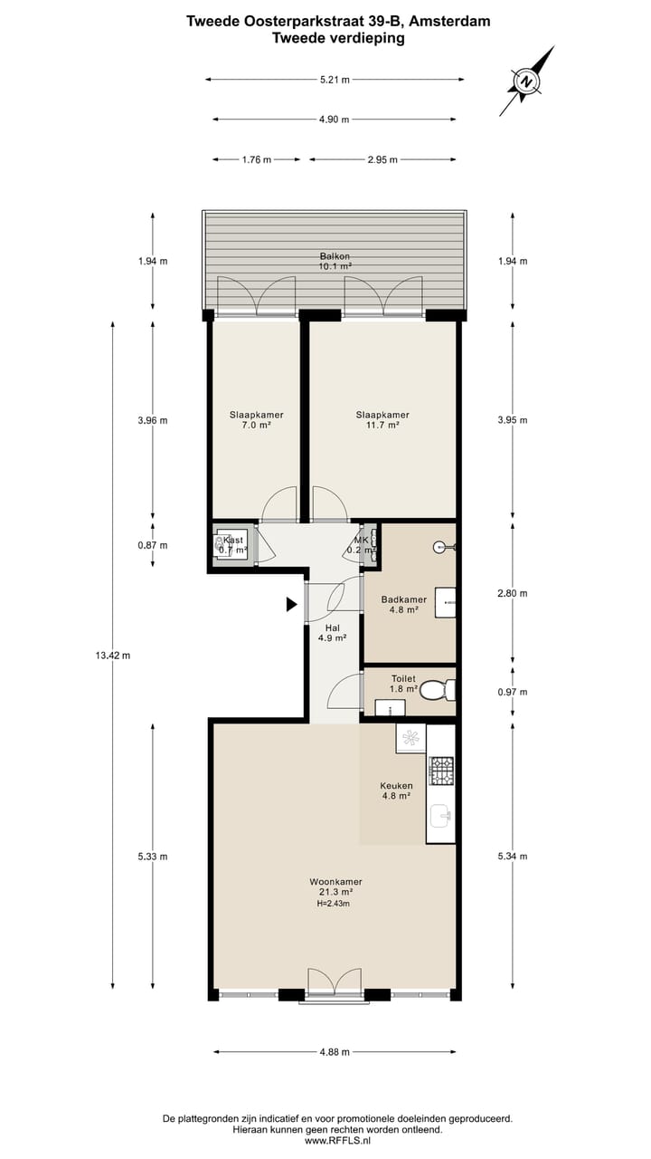 Photo 34 of Tweede Oosterparkstraat 39-B