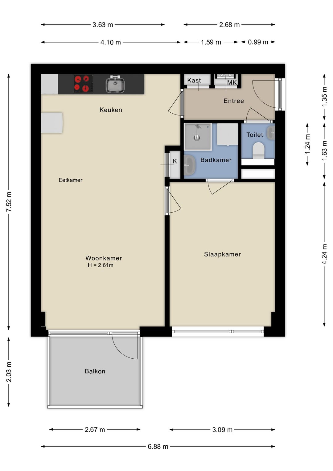 Foto 26 van Krijtwal 17-21