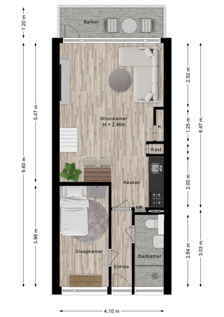 Foto 22 van de Casembrootstraat 7-E