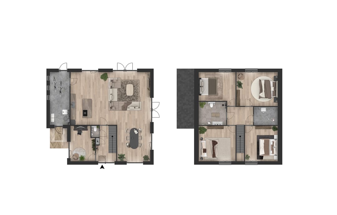 Foto 2 van Vrijstaand - aan het erf (Bouwnr. 8)