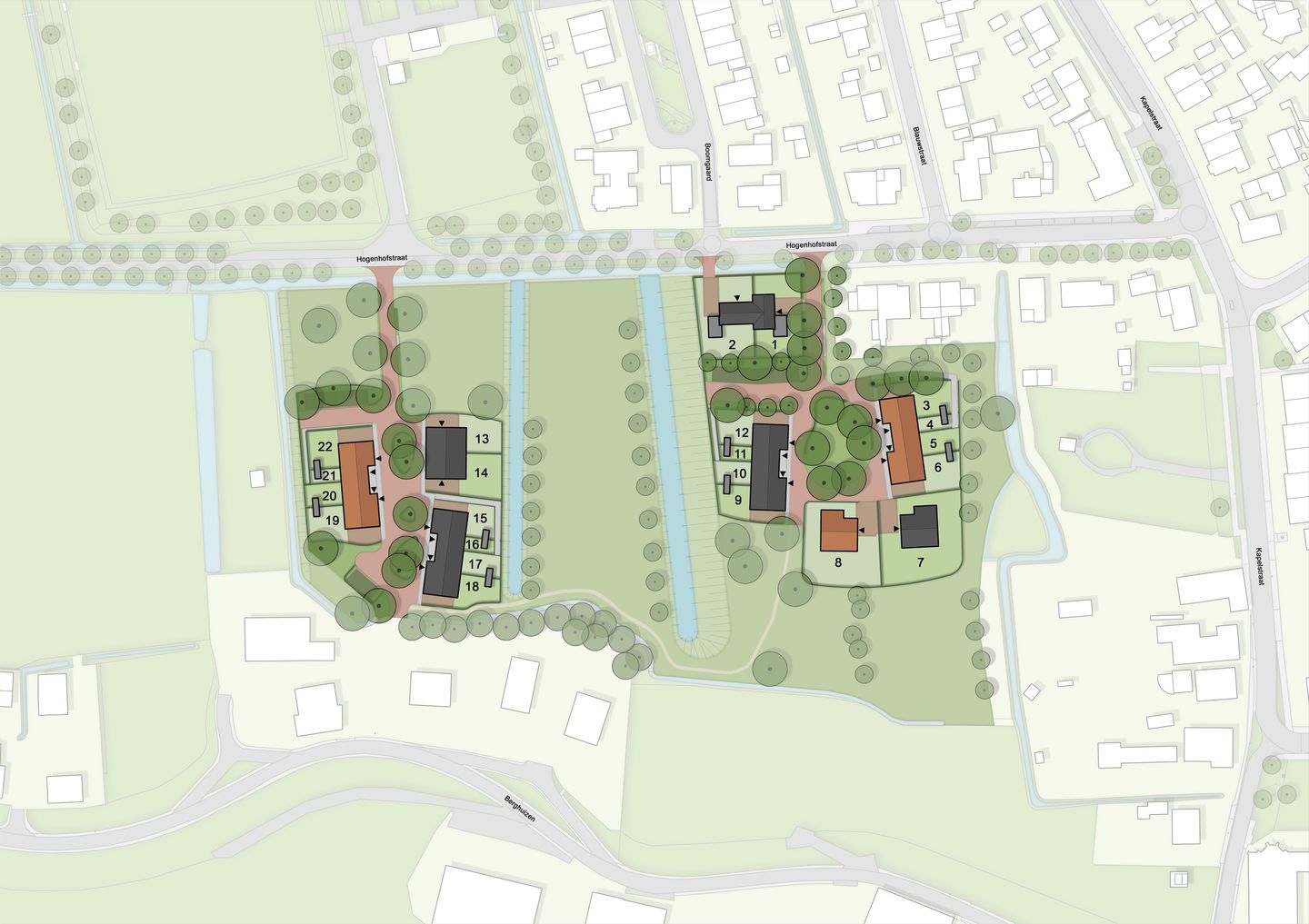 Foto 4 van Twee-onder-een-kap woningen - Hogenhofstr (Bouwnr. 2)