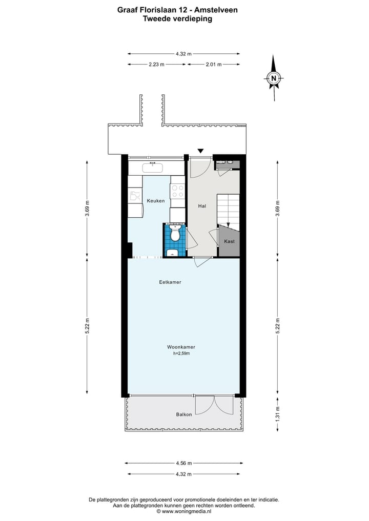 Foto 13 van Graaf Florislaan 12