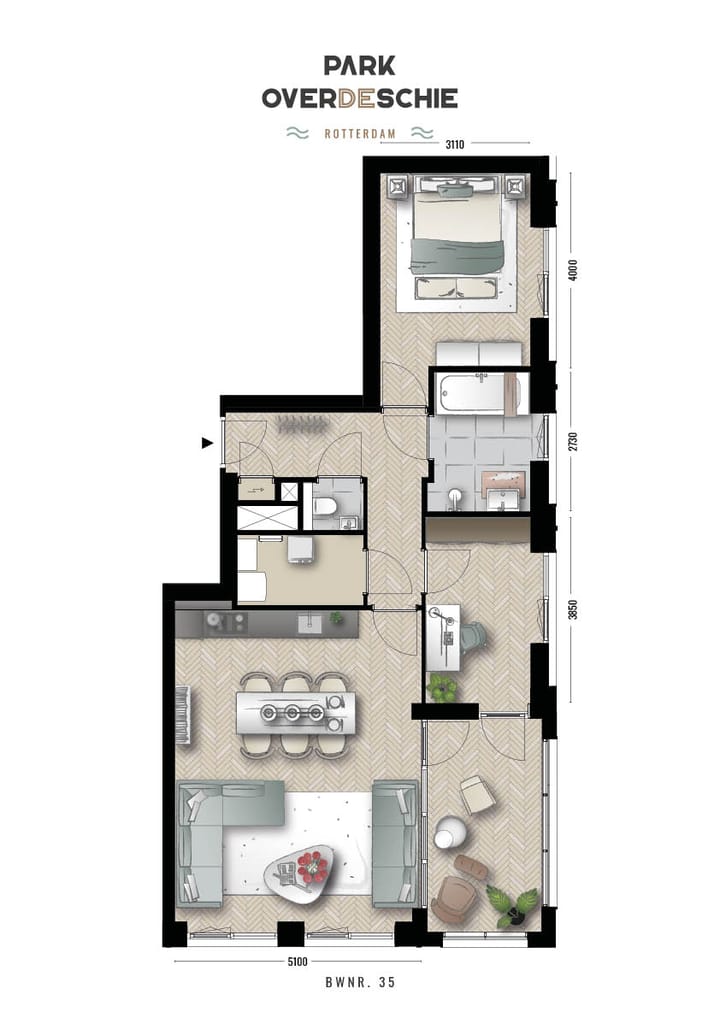 Photo 5 of 3-kamer appartement (Bouwnr. 47)