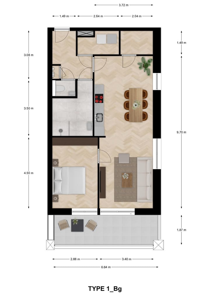 Photo 8 of Type 1 (Bouwnr. 1)