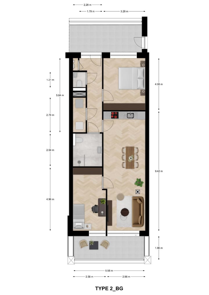 Foto 8 van Type 2 (Bouwnr. 2)