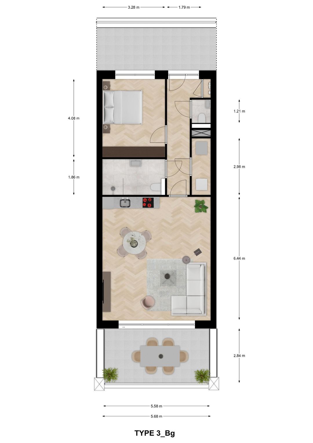 Foto 8 van Type 3 (Bouwnr. 4)