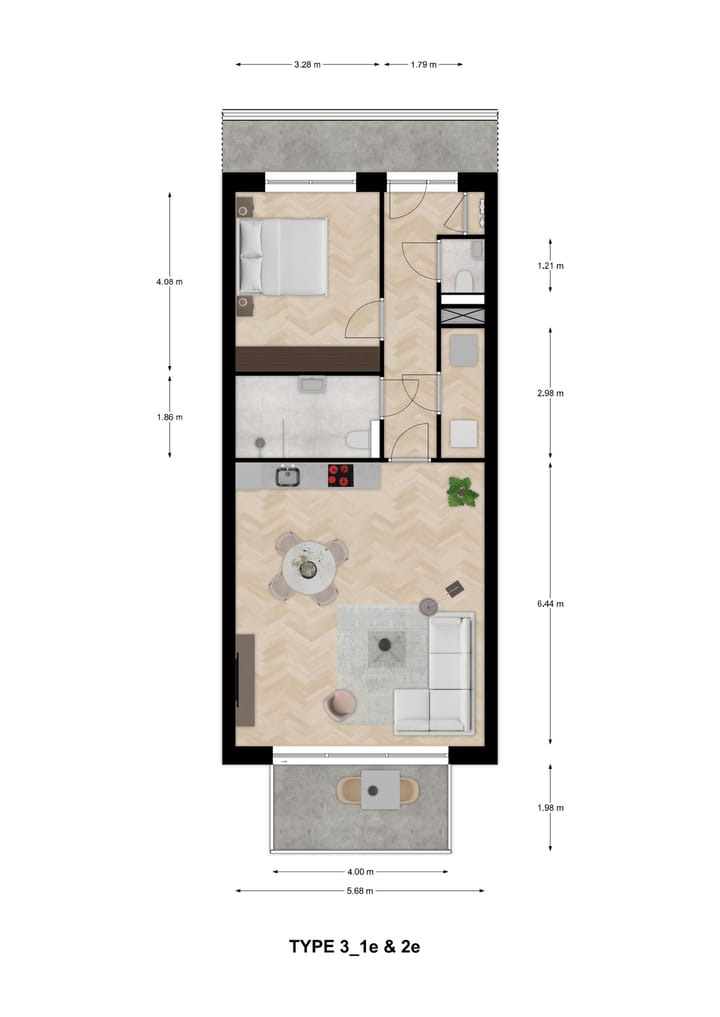 Photo 8 of Type 3 (Bouwnr. 15)