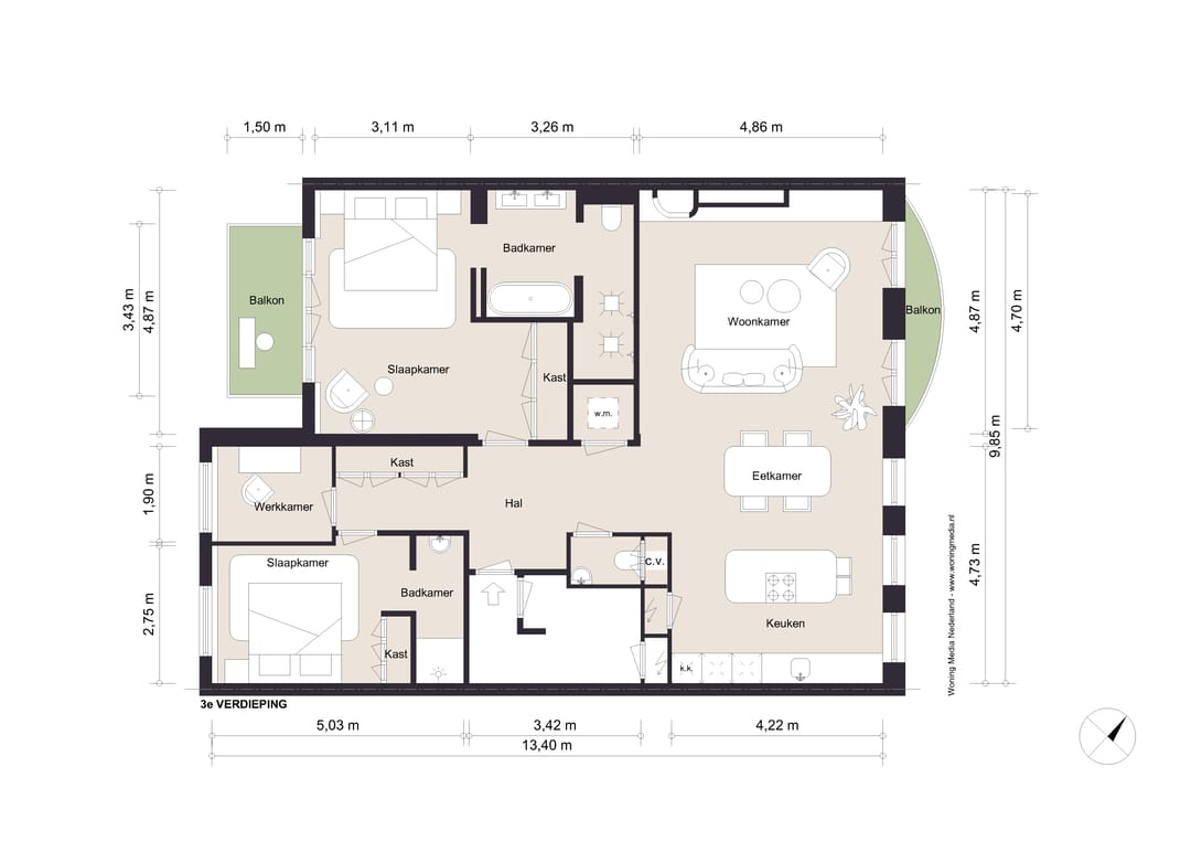 Foto 32 van Nicolaas Maesstraat 38-3