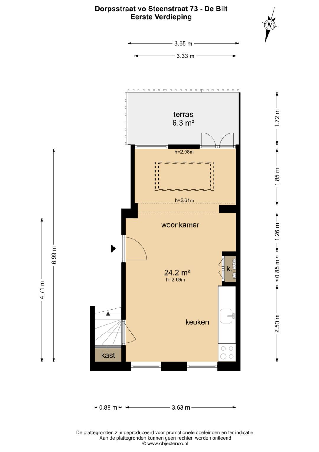 Foto 33 van Dorpsstraat vo Steenstraat 73