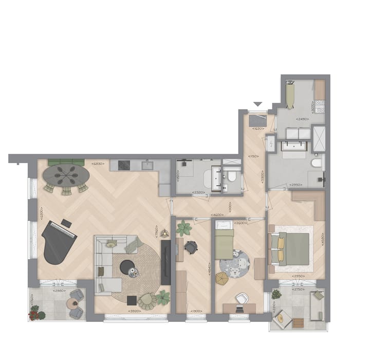 Foto 3 van 4-kamerappartement (Bouwnr. 2.4)