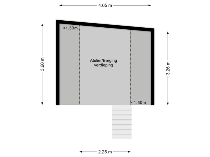 Atelier/Berging verdieping