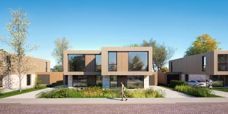 Image of Tweekappers eigentijds Double house
