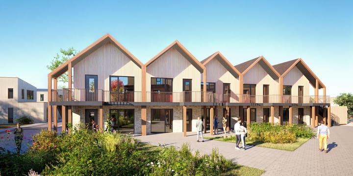 Image of Beneden- & Bovenwoningen aan het pleintje Upstairs apartment