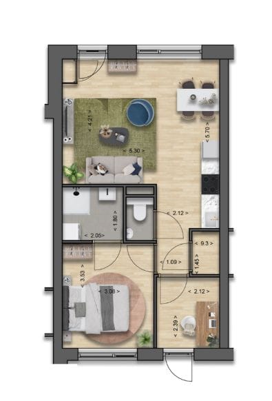 Foto 13 van Benedenwoning H52