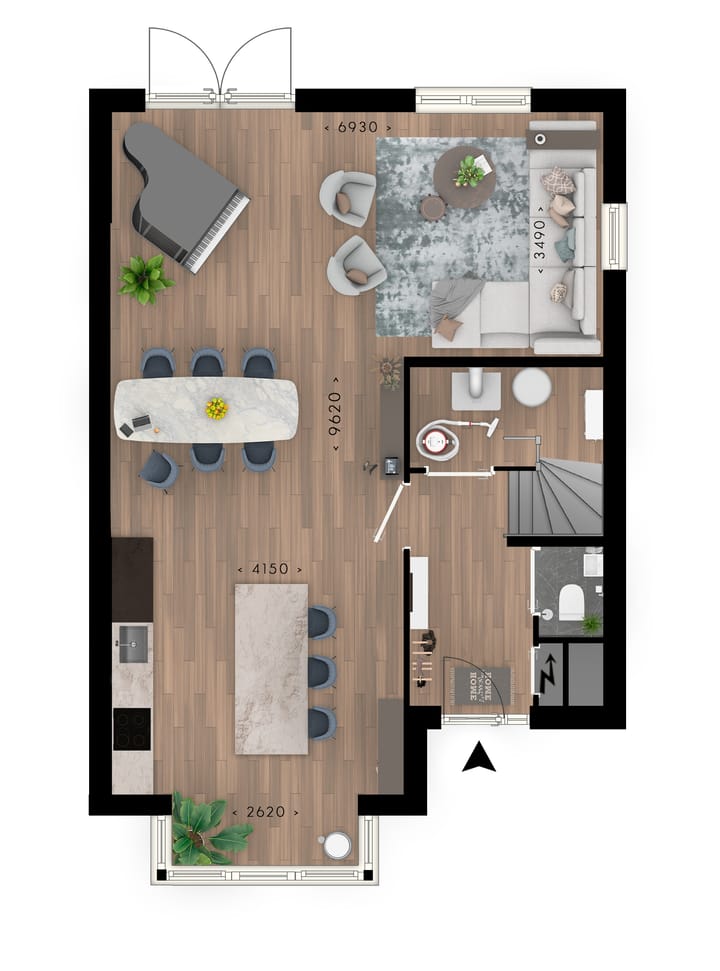 Foto 4 van Blauwe Regen twee-onder-een-kapwoningen (Bouwnr. 97)