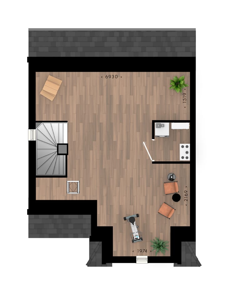 Foto 6 van Blauwe Regen twee-onder-een-kapwoningen (Bouwnr. 99)