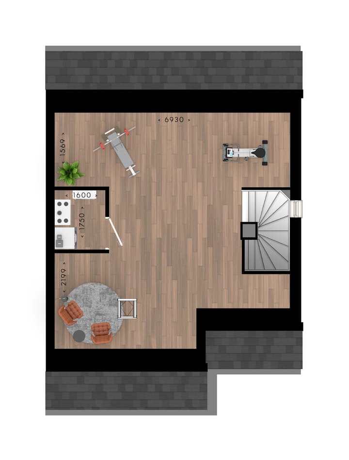 Foto 6 van Blauwe Regen twee-onder-een-kapwoningen (Bouwnr. 100)