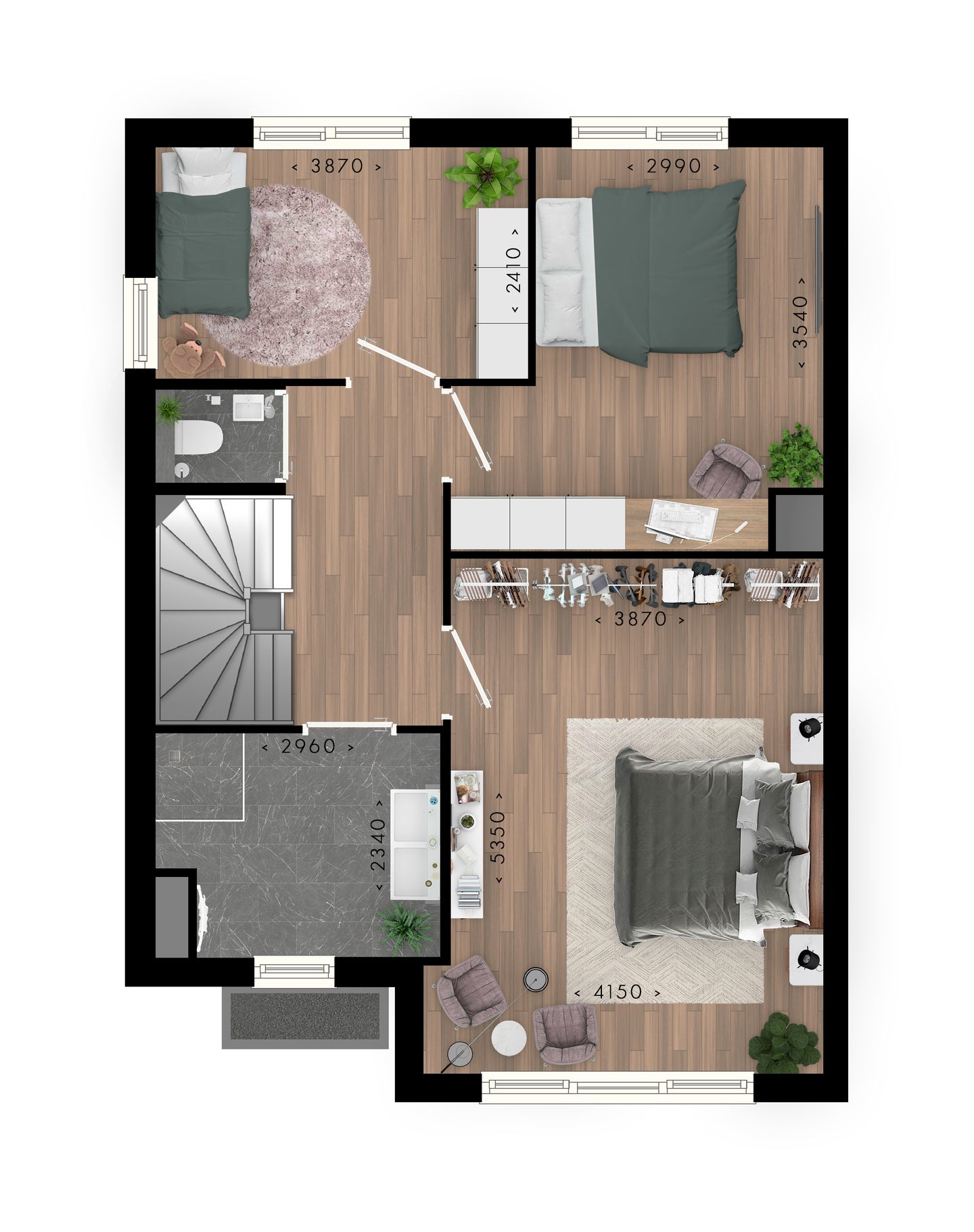 Foto 5 van Blauwe Regen twee-onder-een-kapwoningen (Bouwnr. 101)