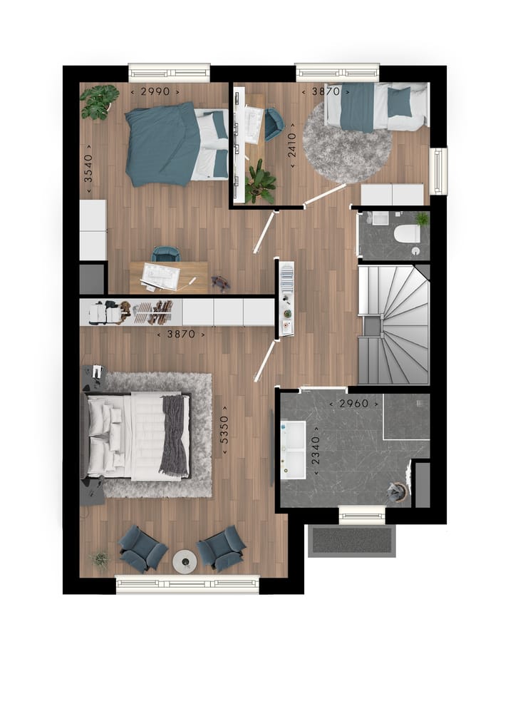 Foto 3 van Blauwe Regen hoekwoning beukmaat 7,2 m (Bouwnr. 93)