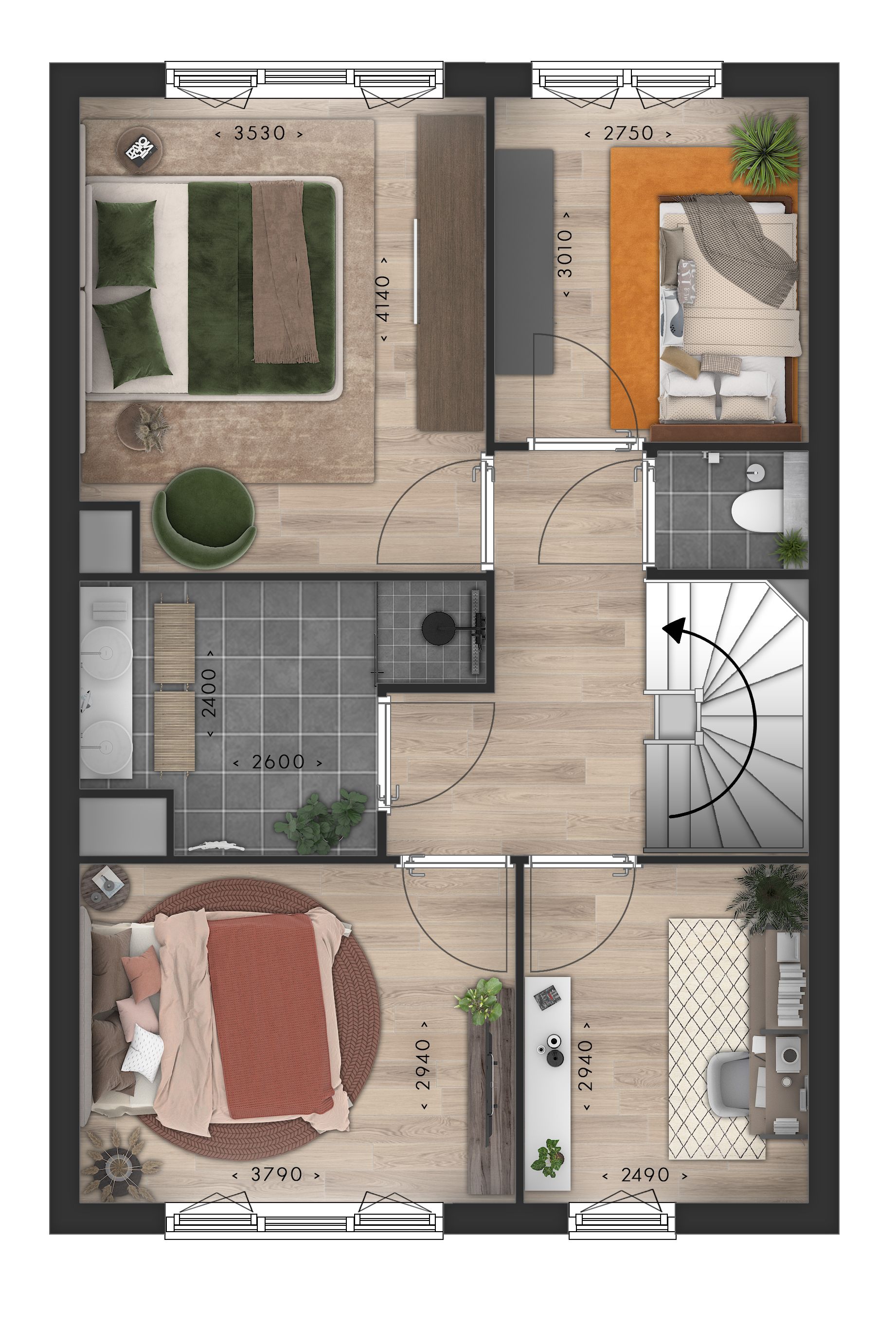 Foto 6 van Blauwe Regen rijwoning beukmaat 6,6 m (Bouwnr. 88)