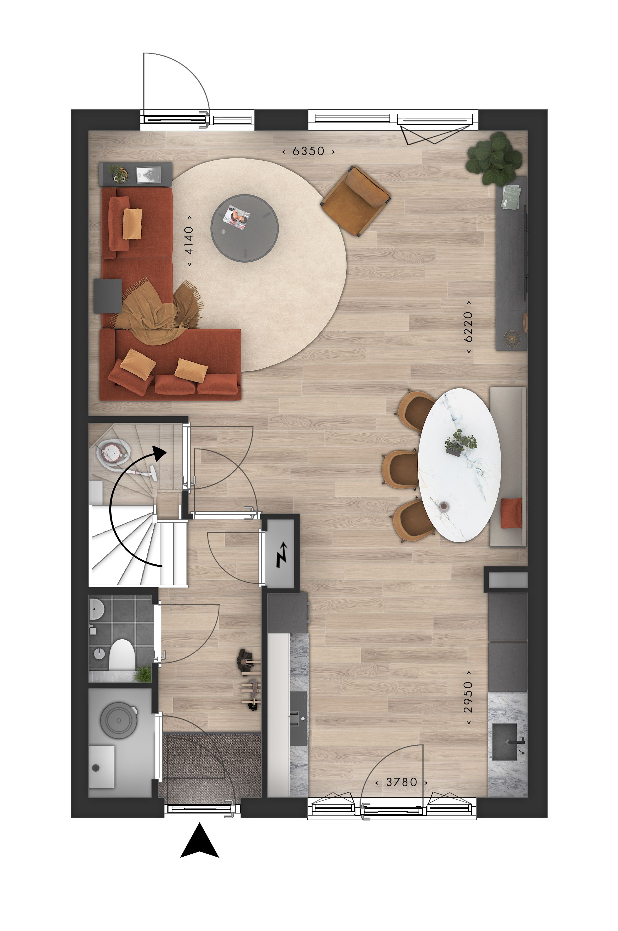 Foto 9 van Blauwe Regen rijwoning beukmaat 6,6 m (Bouwnr. 88)