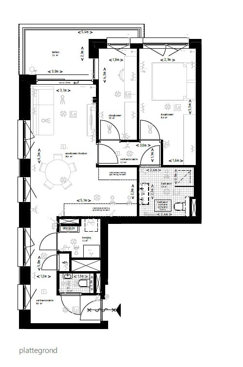 Foto 15 van Appartement - Bouwnummer 100 (Bouwnr. 100)