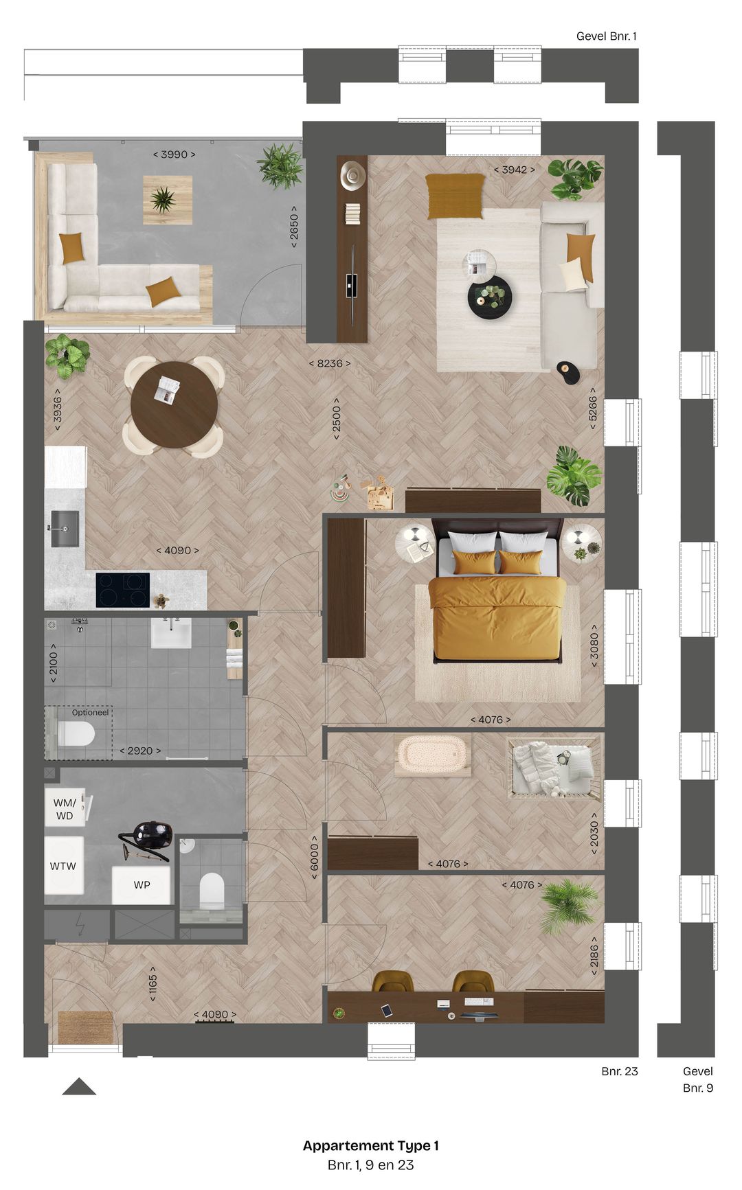 Foto 7 van Appartementen (Bouwnr. 9, type 1)