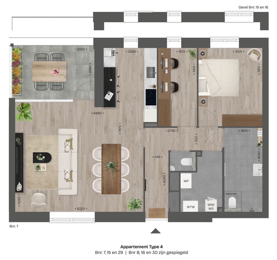 Foto 7 van Appartementen (Bouwnr. 29, type 4)
