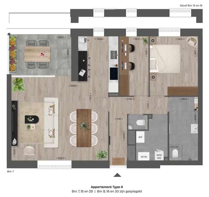 Foto 7 van Appartementen (Bouwnr. 29)