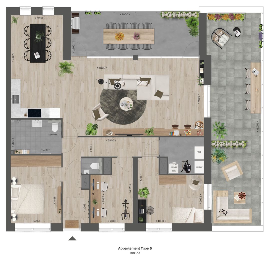 Foto 8 van Appartementen (Bouwnr. 37, type 6)
