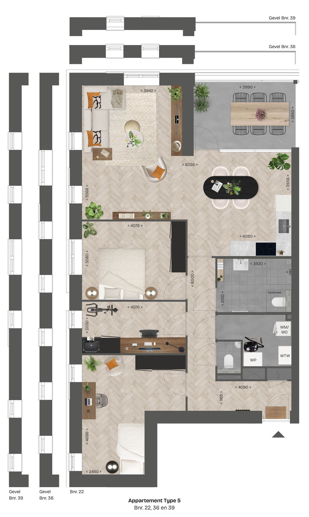 Foto 8 van Appartementen (Bouwnr. 36, type 5)