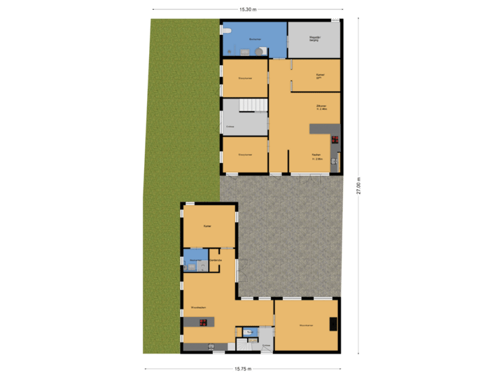 Begane grond perceel