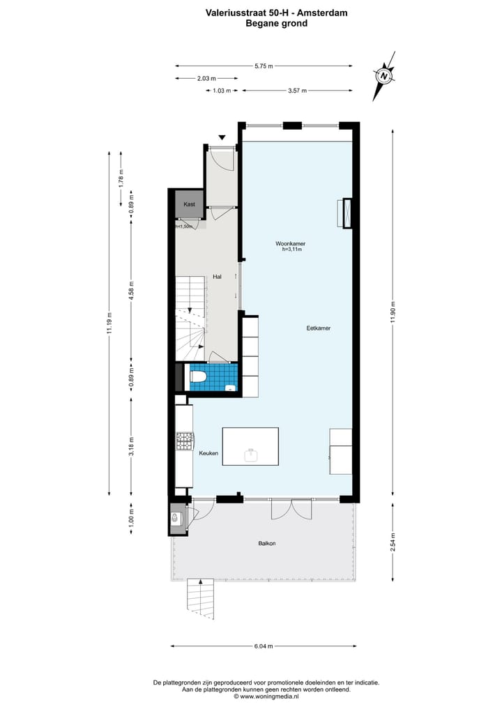 Foto 29 van Valeriusstraat 50-H