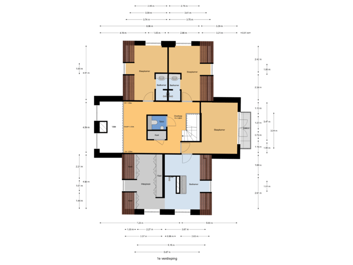 1e verdieping