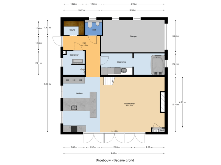 Bijgebouw - Begane grond