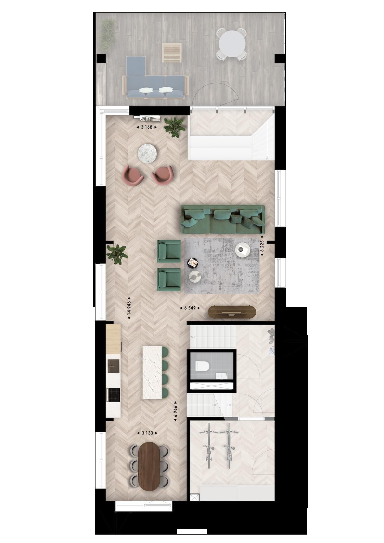 Foto 5 van Drijvende woning | type B (Bouwnr. 6)