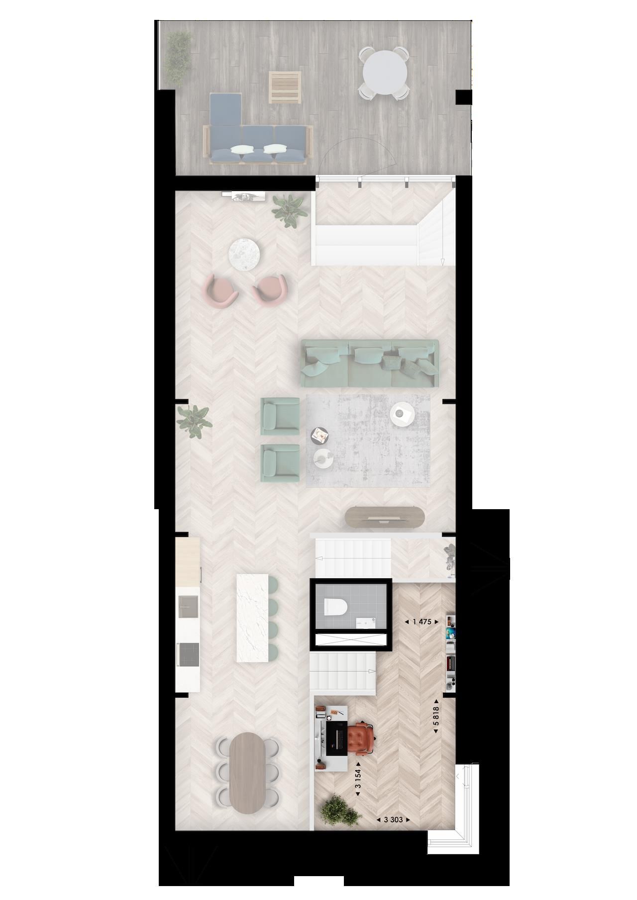 Foto 6 van Drijvende woning | type B (Bouwnr. 6)