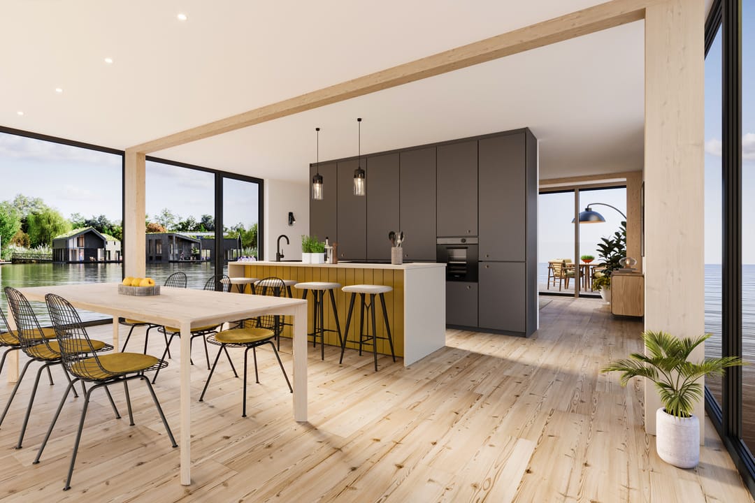 Foto 2 van Drijvende woning | type C (Bouwnr. 9)