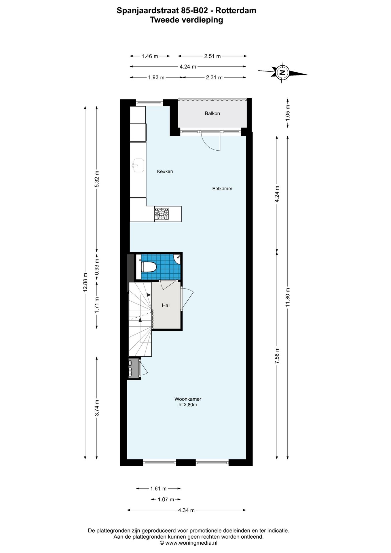 Foto 27 van Spanjaardstraat 85-B02