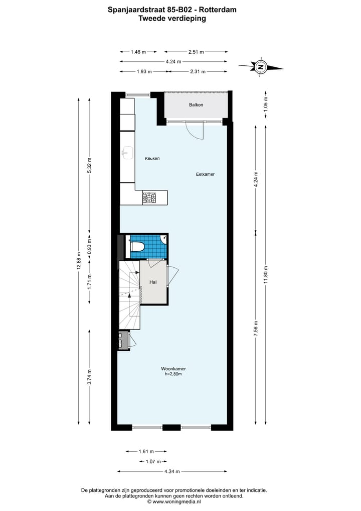 Foto 27 van Spanjaardstraat 85-B02