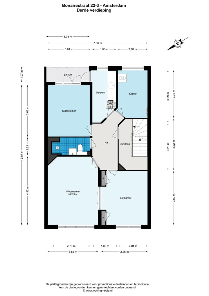 Foto 27 van Bonairestraat 22-3