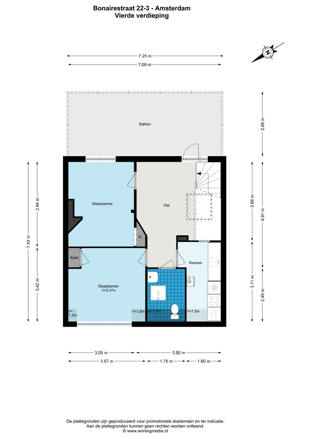 Foto 28 van Bonairestraat 22-3