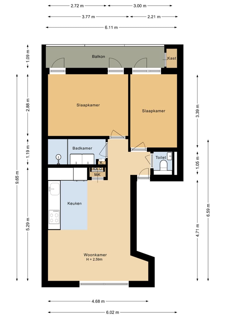 Foto 22 van Rijnstraat 85-2