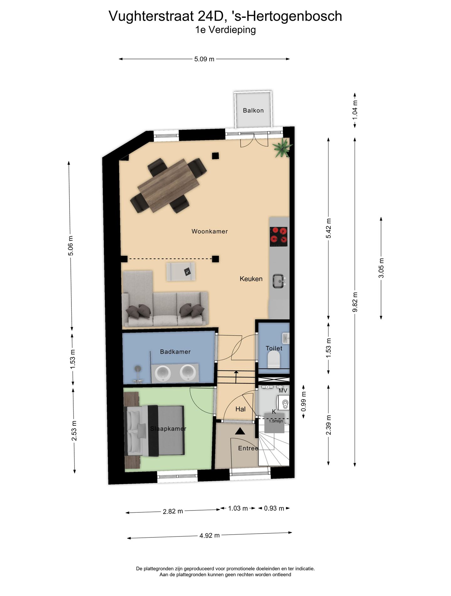 Foto 35 van Vughterstraat 24-D
