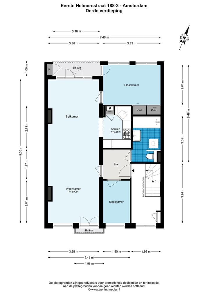 Foto 32 van Eerste Helmersstraat 188-3