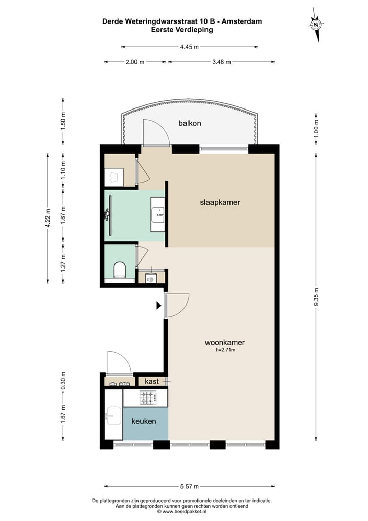 Foto 31 van Derde Weteringdwarsstraat 10-B