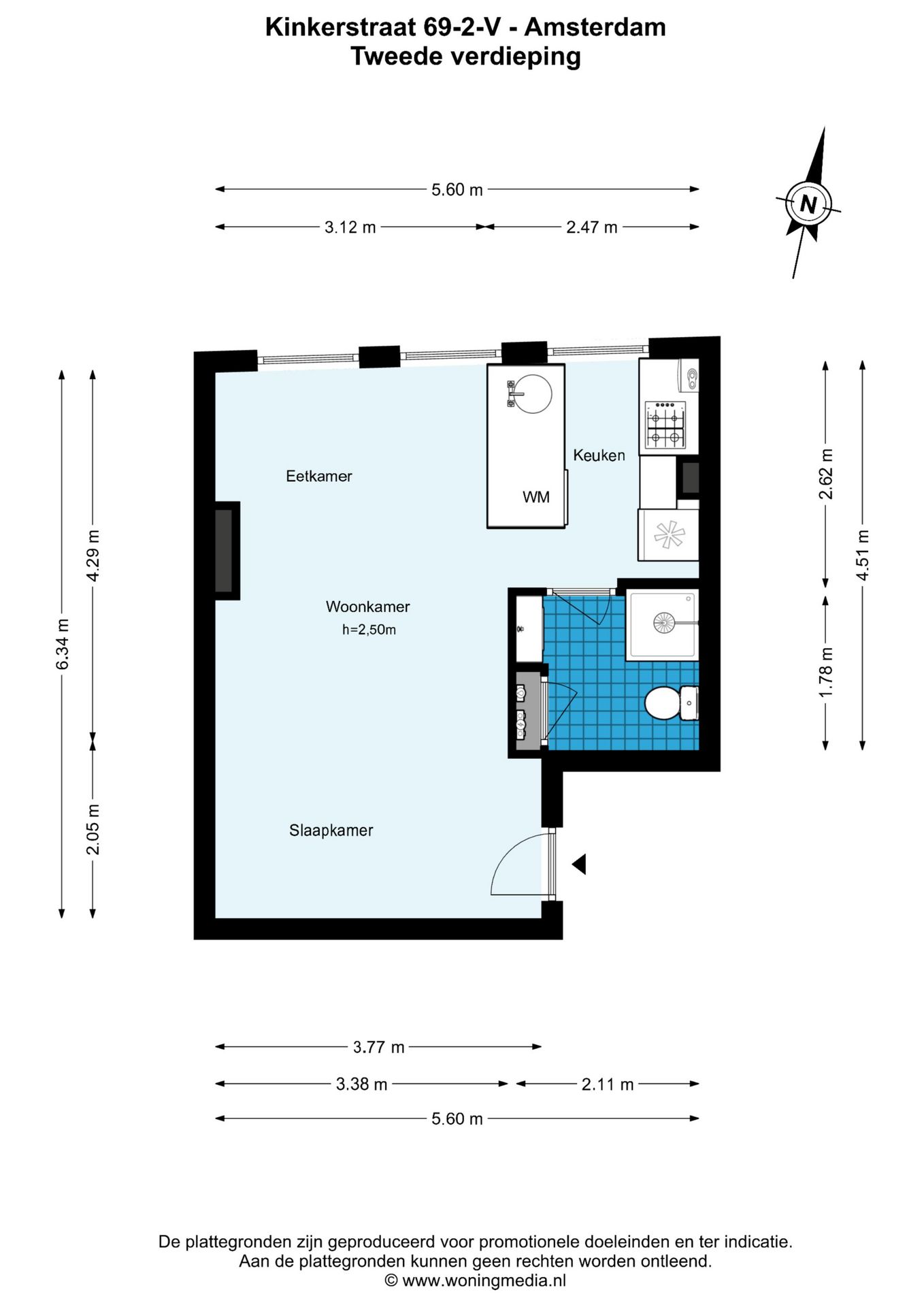 Foto 20 van Kinkerstraat 69-2V