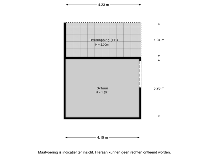 Schuur + Overkapping